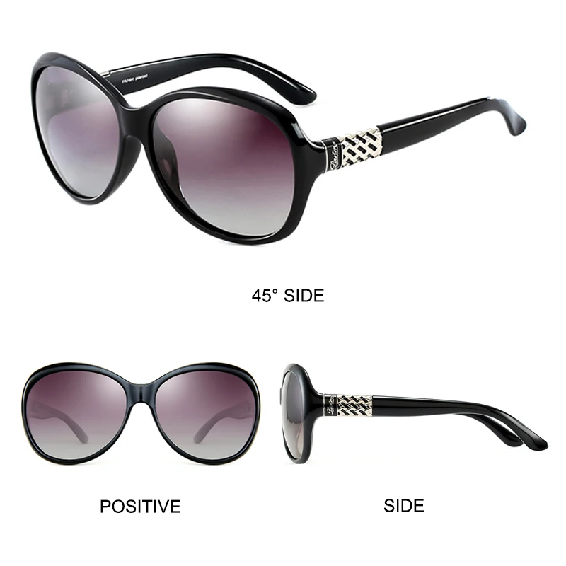 Круглые солнцезащитные очки Женские 2023, Черные солнцезащитные очки большого размера, ретро-Винтажные Солнцезащитные очки с большими оттенками для женщин, Zonnebril Dames 3