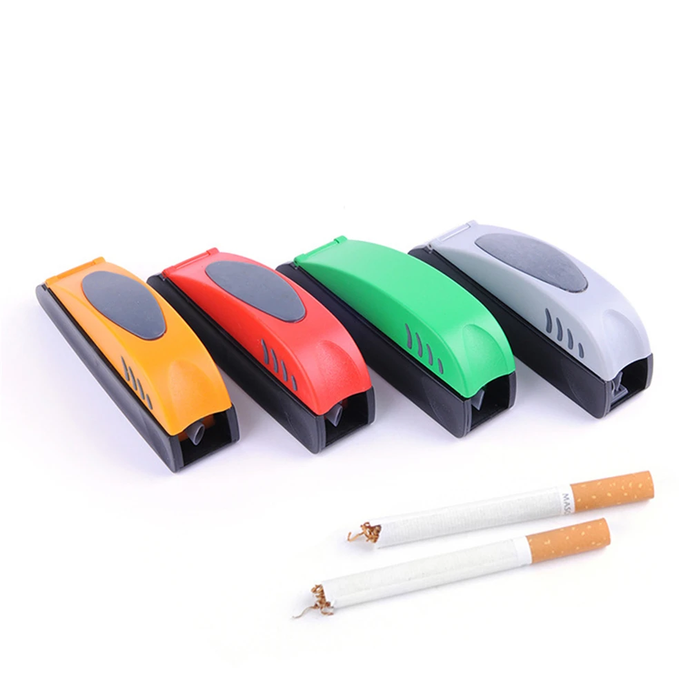 Пластиковая сигаретница Портативный Ручной валик для прикуривания, простой в эксплуатации измельчитель табака, инструмент для курения, рулонная бумага для мужчин в подарок 0