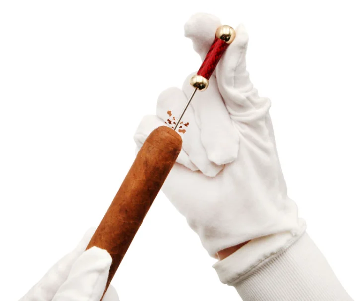 Идеальный инструмент для улучшения вытягивания сигар, Перфоратор с заусенцами из нержавеющей стали, Портативные Принадлежности для курения из углеродного волокна 2
