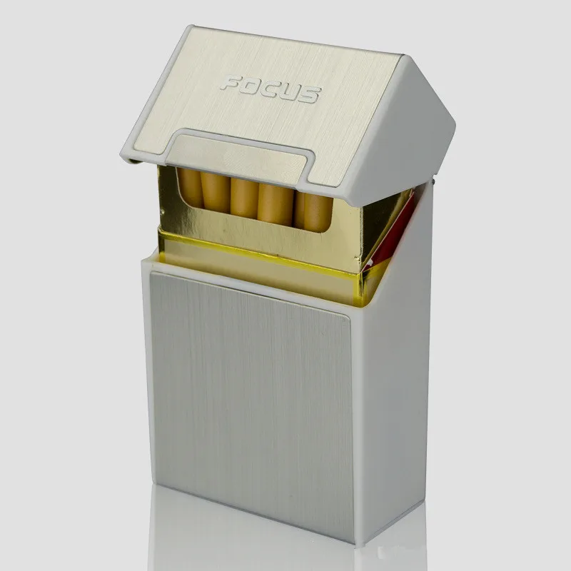Портативный портсигар, коробка для табака, Тонкая коробка для сигарет, Жестяная Алюминиевая Зажигалка, аксессуары для курения 1