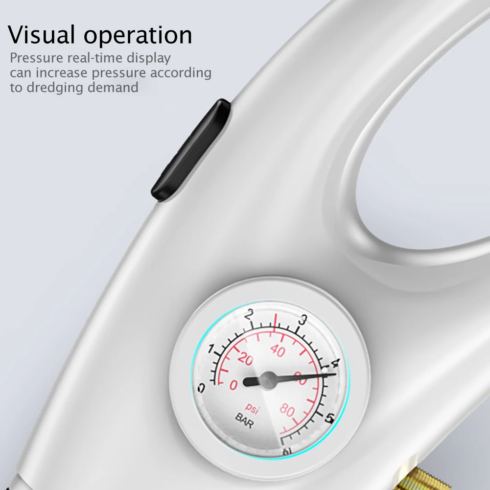 Дренажное устройство для отвода воздуха высокого давления Канализационная труба Плунжеры для унитаза Ручной инструмент для отвода воздуха 4