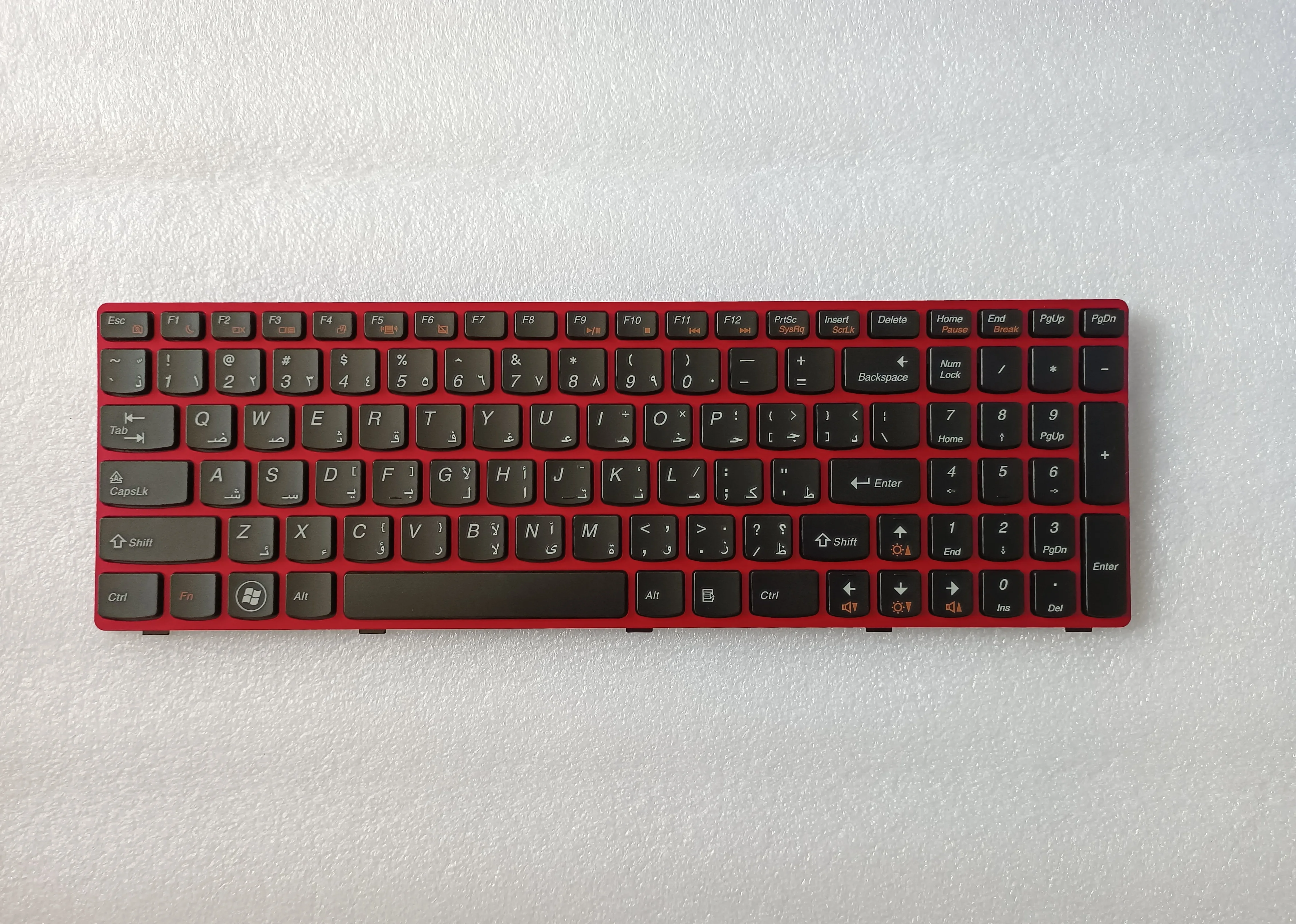 Новая арабская клавиатура для ноутбука Lenovo G580 G580A G585 G585A Z580A Z585 NoBacklight Red Notebook 2