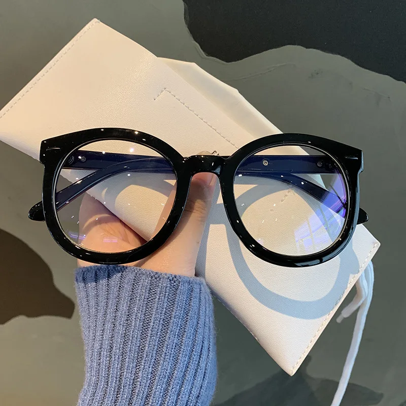 Очки для близорукости в круглой оправе в стиле ретро с защитой от синего света для мальчиков и девочек, Модные Новые полнокадровые очки от -1,0 до -4,0 3