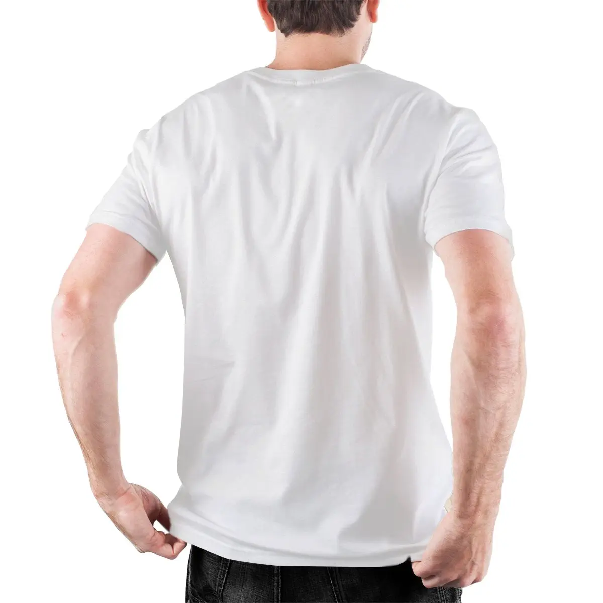 Мужская футболка с изображением оленя Jagermeister, хлопковые топы, винтажные футболки с круглым вырезом и коротким рукавом, футболка большого размера 3