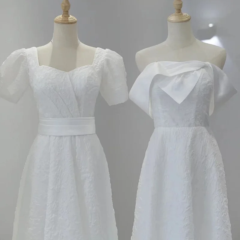 Платья для подружек невесты, женские платья 2023, новые платья для сестер, белое французское платье премиум-класса, вечернее платье, платье для молодых девушек 2