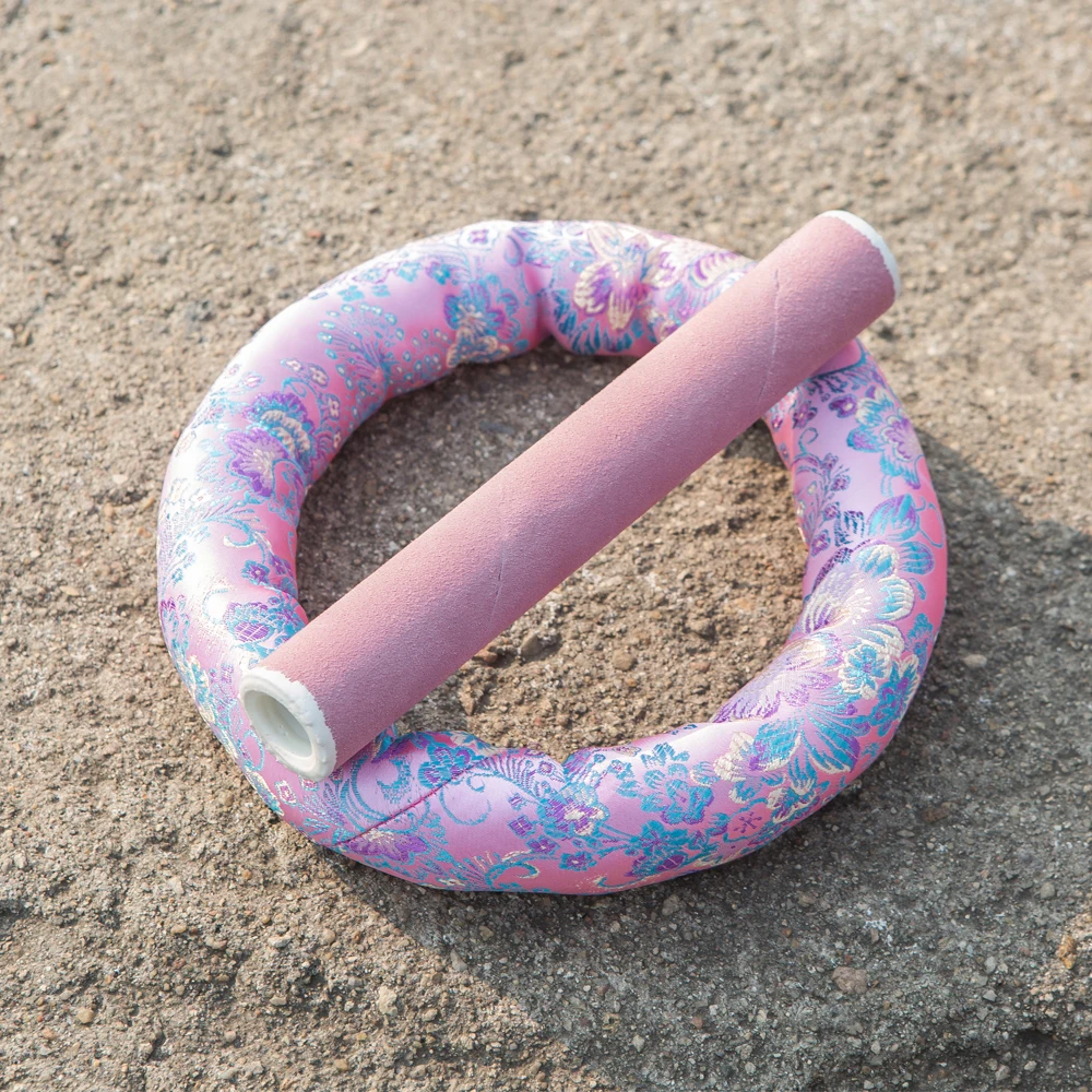 Розовый замшевый ударник и розовое тканевое кольцо, замшевый молоток, лучший подарок для игры в хрустальную поющую чашу 1
