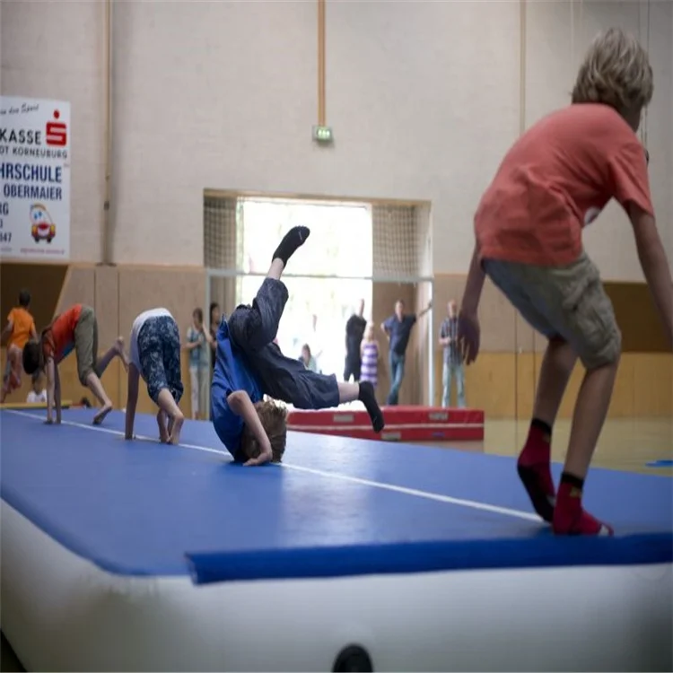 8x2m gonflable air track pour la gymnastique дешевый надувной воздушный коврик для гимнастики inflat tumbling air track mat 1