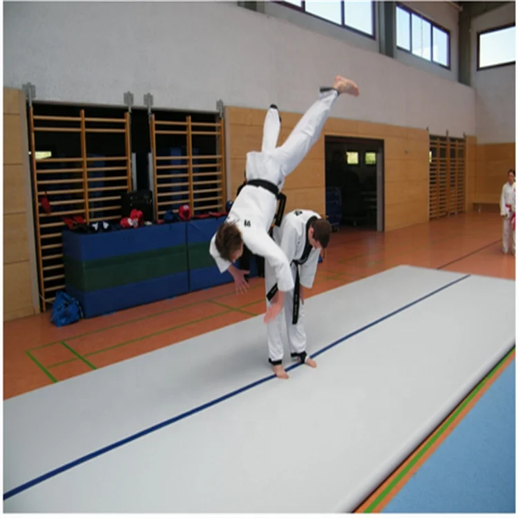 8x2m gonflable air track pour la gymnastique дешевый надувной воздушный коврик для гимнастики inflat tumbling air track mat 4