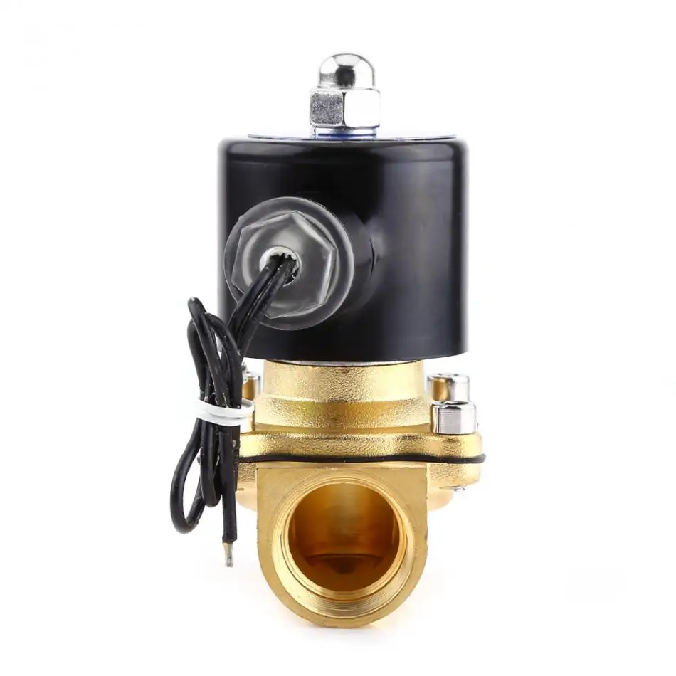 Электрический электромагнитный клапан для воды, газойля, Латунный Электромагнитный клапан для газовой воды DC24V 3/4 