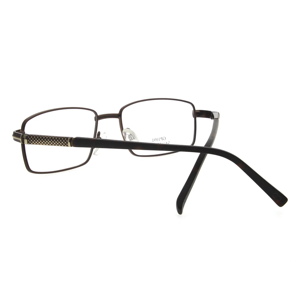 GP1091 Новый Модный Итальянский дизайн Оптических очков Мужские Женские Очки в коричневой металлической оправе Очки Eyewear 1