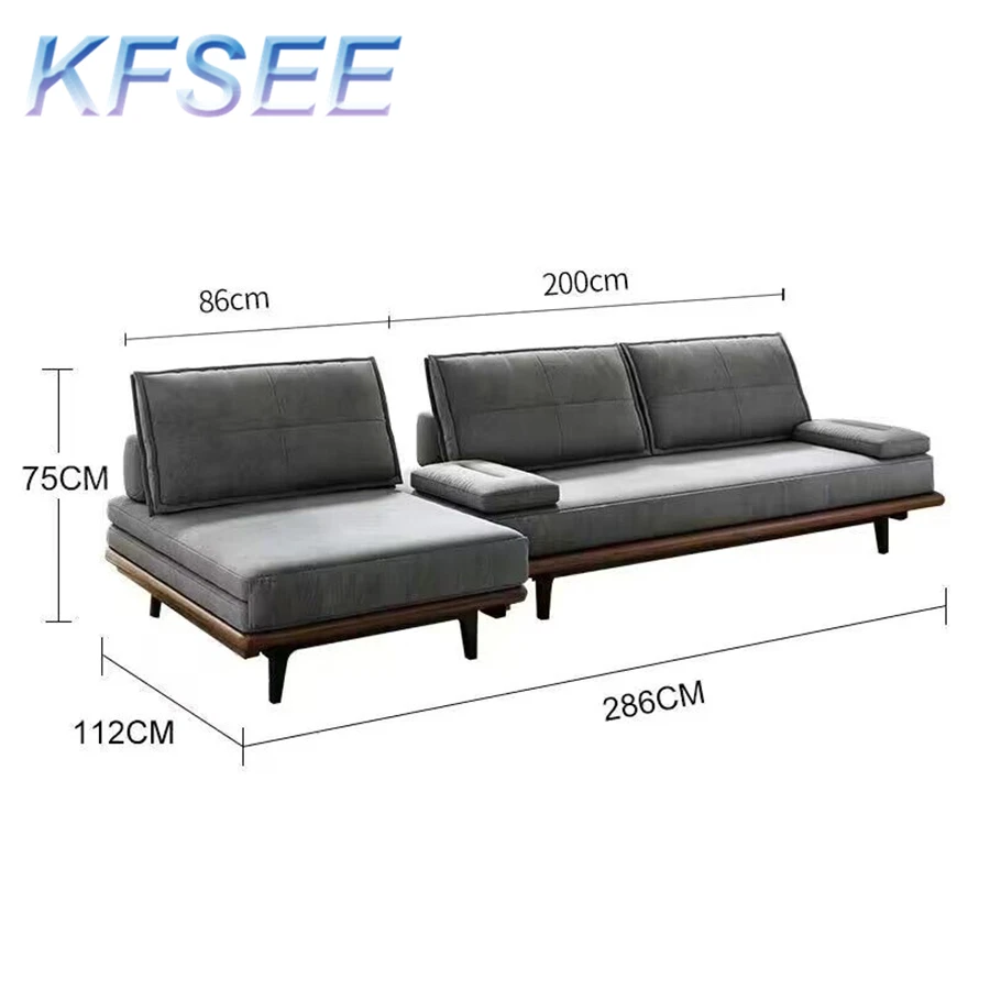 минималистичный диван-кровать Kfsee с хорошим спальным местом длиной 286 см 3