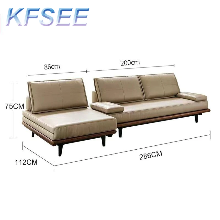 минималистичный диван-кровать Kfsee с хорошим спальным местом длиной 286 см 4