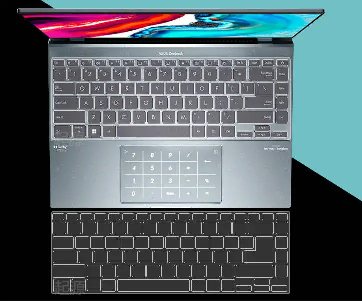Защитная крышка клавиатуры ноутбука из ТПУ для ASUS Zenbook 14X OLED UX5401 UX5401EAJ UX5401E UX5401ZAS UX5401E (Intel 12-го поколения) 2022 2