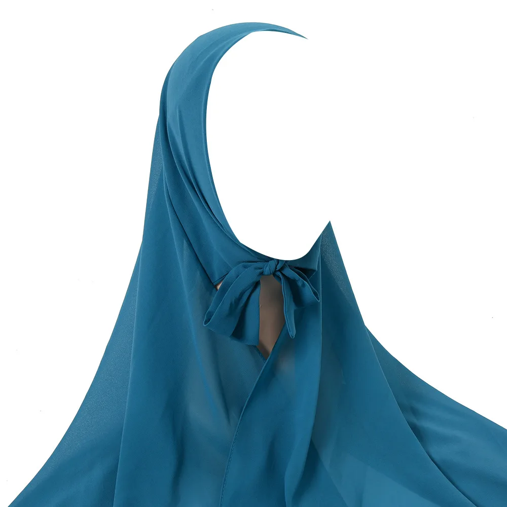 Высококачественный шарф-хиджаб из пузырчатого шифона мгновенного действия с повязкой, шаль для мусульманских женщин, Тюрбан, Дышащая исламская повязка на голову 3
