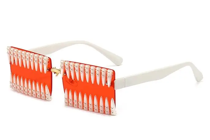 Модные Солнцезащитные очки с бриллиантами в прямоугольной оправе, Женские очки с заклепками, ретро Женские Солнцезащитные очки для вечеринок, Oculos De Sol 5
