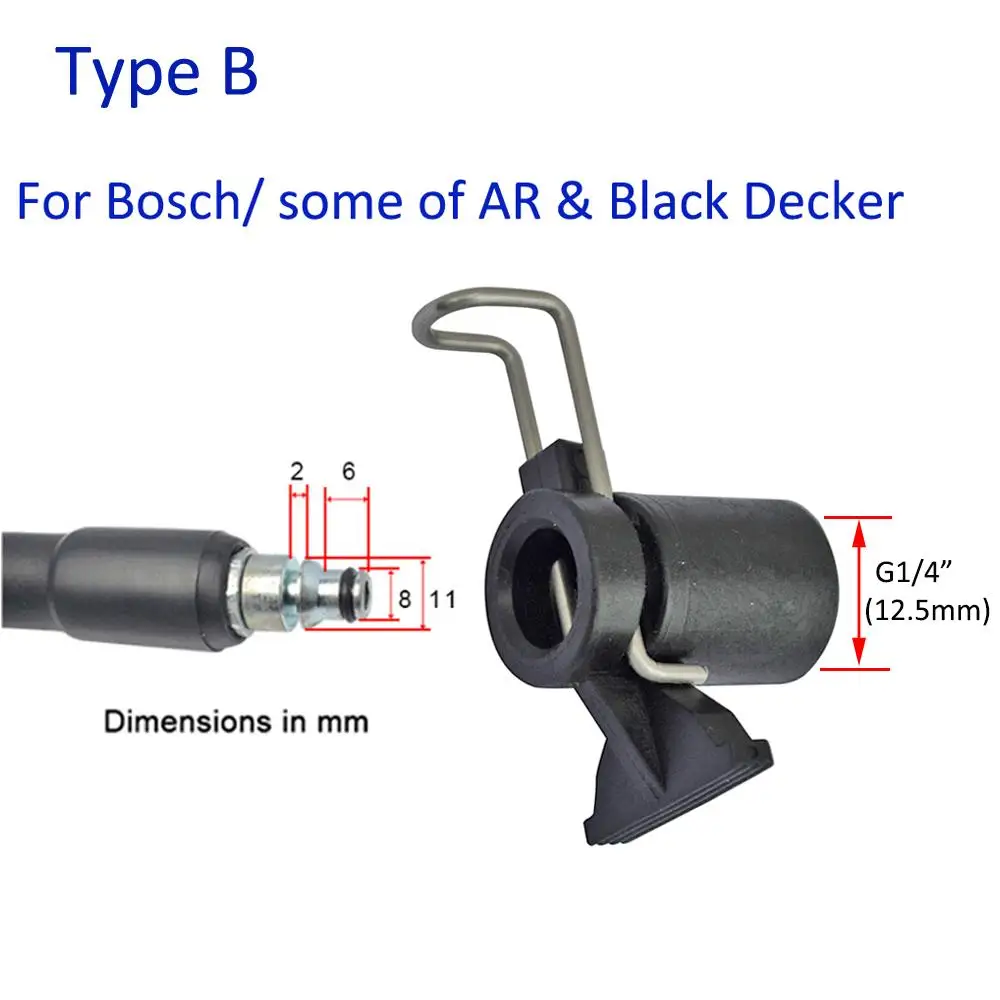 Инструмент Принадлежности для очистки воды Очиститель для шланга Karcher Bosche Соединитель для шланга Преобразователь давления Мойка высокого давления 3