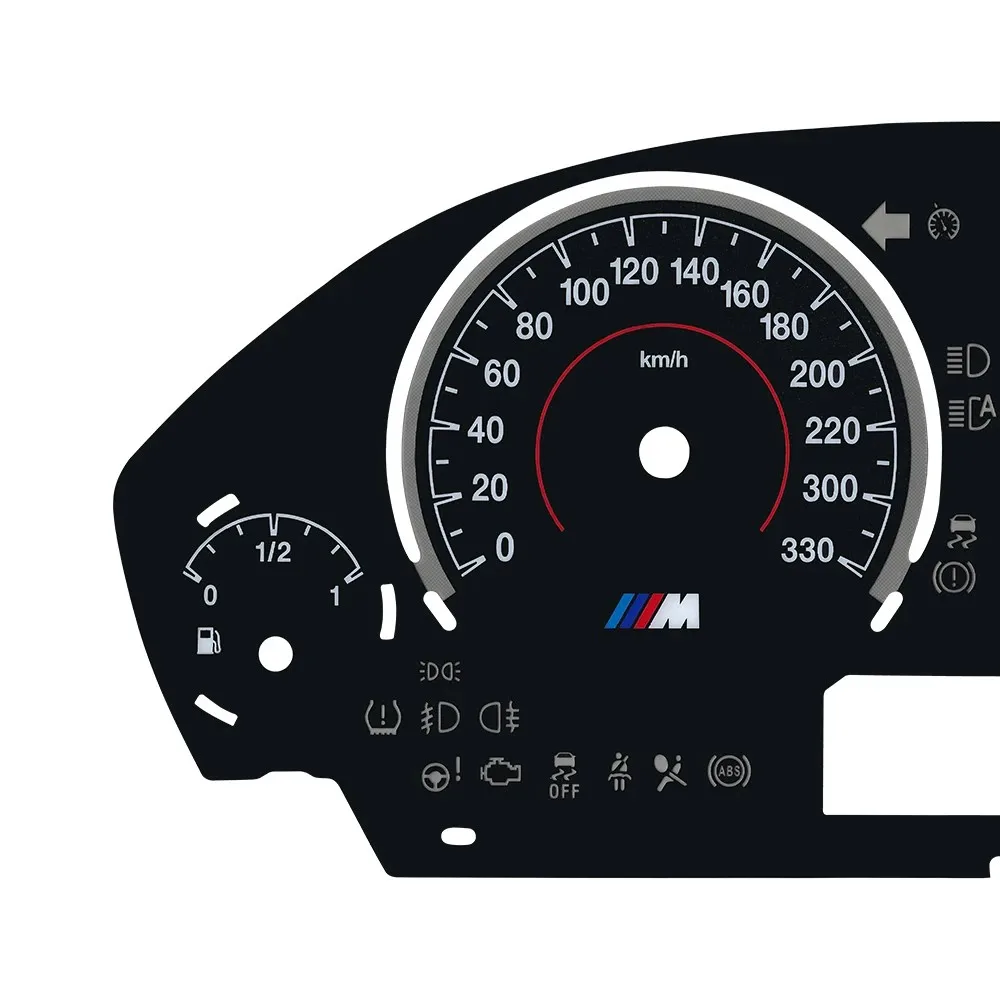 Накладка на лицевую панель датчика BMW F30 F31 F34 F32 F33 F36 3M Комбинация приборов 330 км/Ч (с точностью до 220 км/ч) 2