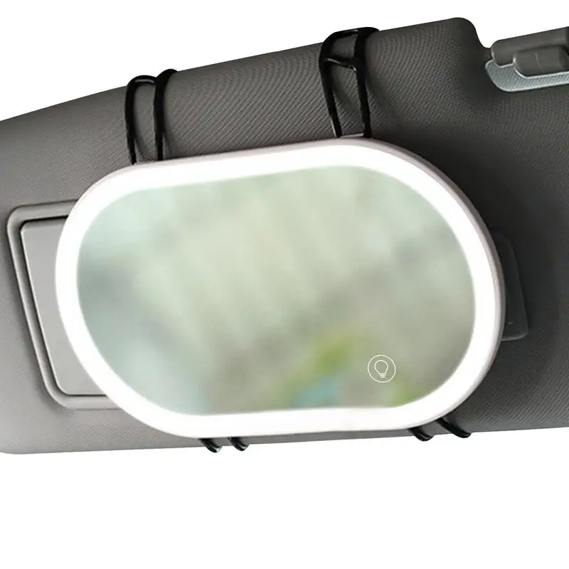 Автомобильное Туалетное Зеркало Автомобильное Туалетное Зеркало С Подсветкой Автомобильное Косметическое Зеркало Со Встроенной Батареей Перезаряжаемый Сенсорный Экран LED Макияж 0