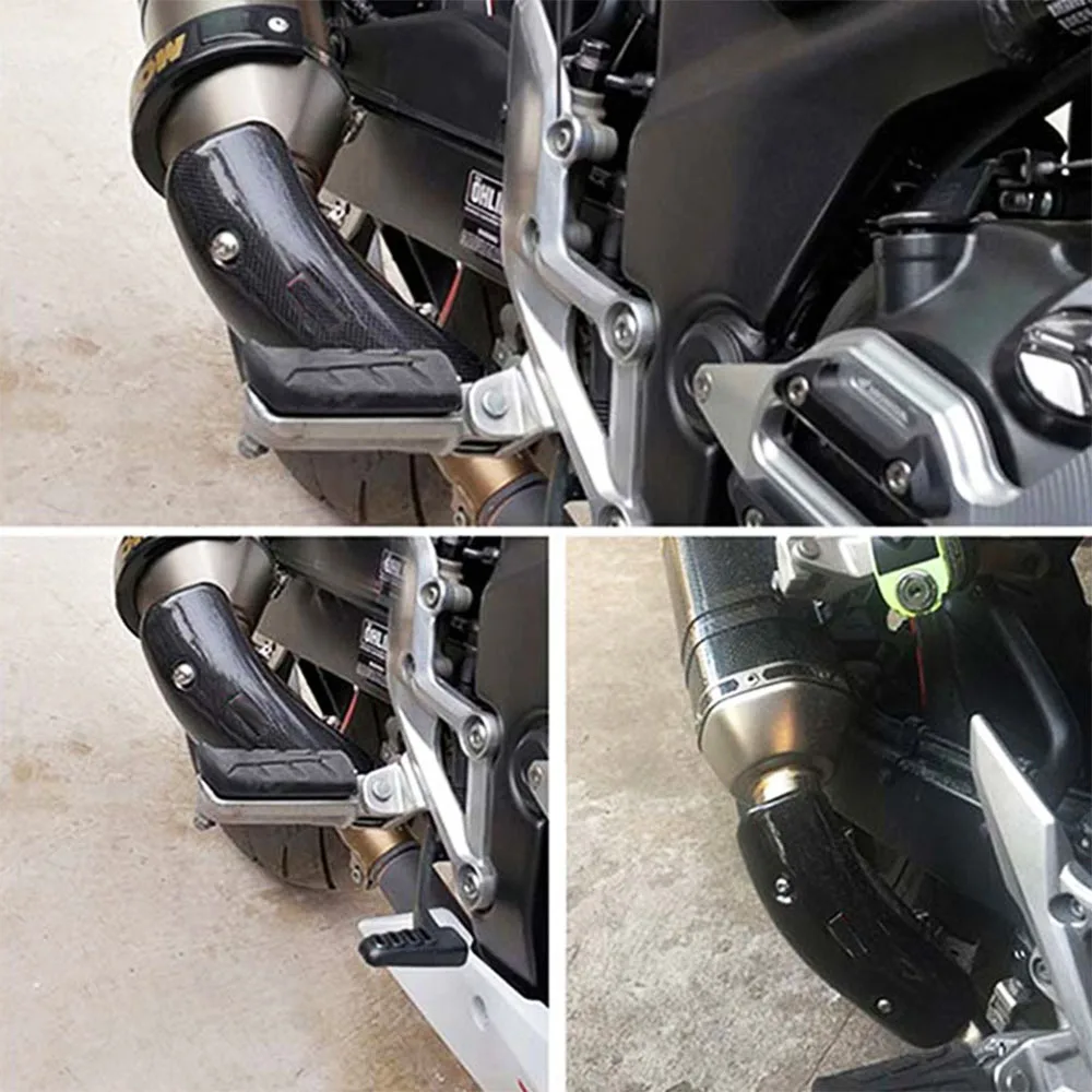 Универсальный мотоцикл Глушитель Выхлопной трубы Защита ног Теплозащитный кожух для Yoshimura AR SC AK Yamaha Kawasaki C 0
