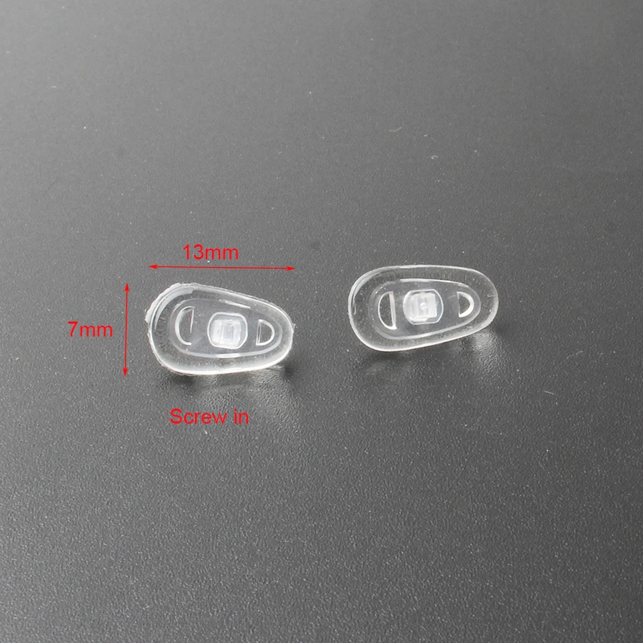 2000шт Оптовые очки для очков Силиконовые носовые накладки различных типов и размеров, часть носовой накладки для очков овальная круглая 5