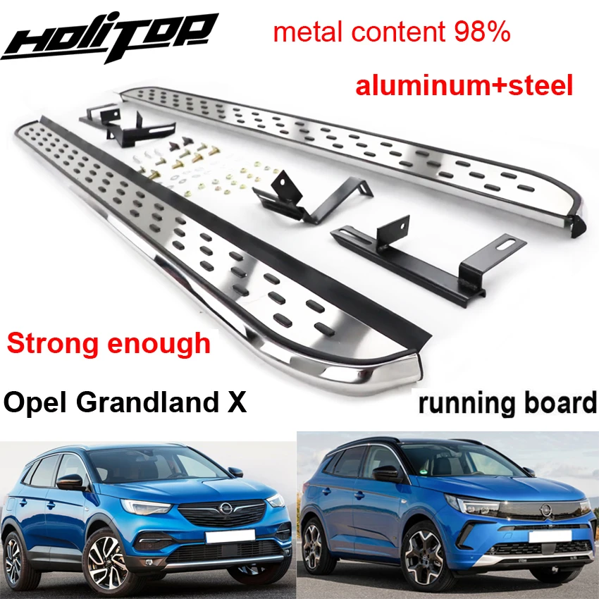 Новое поступление nerf bar боковая перекладина подножки подножка для Opel Grandland X, утолщенный алюминиевый сплав, производство известной фабрики 0