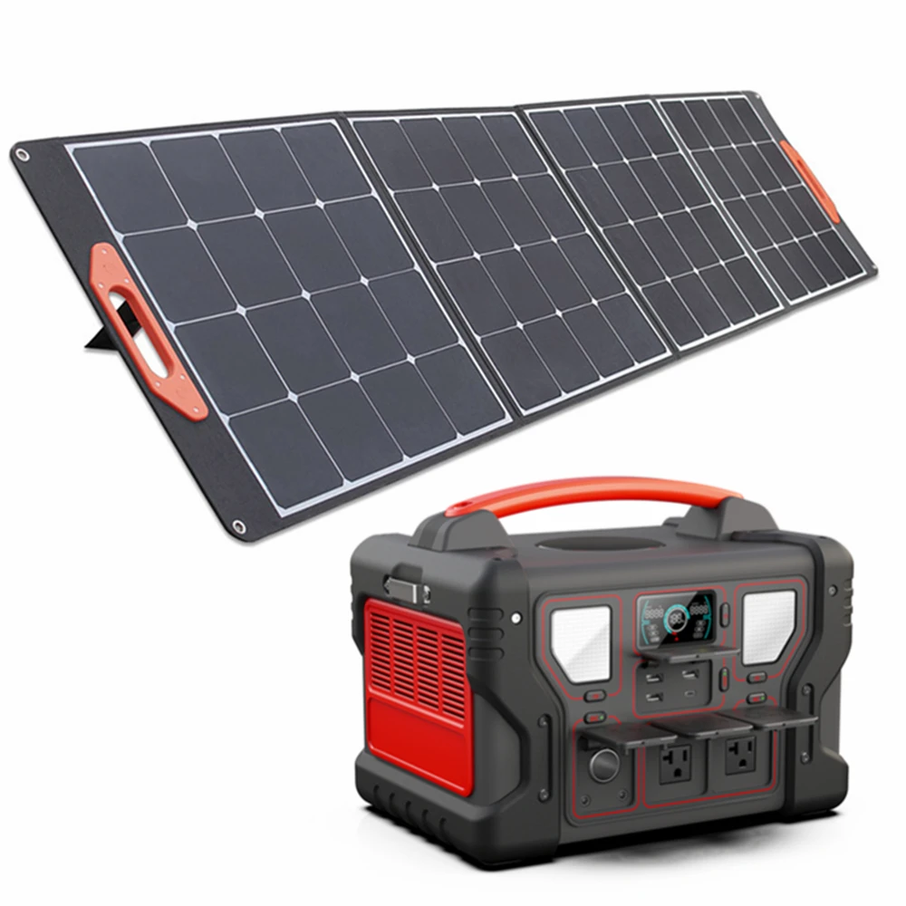 Водонепроницаемый открытый фургон-кемпер, складная портативная солнечная панель для резервного питания генераторной станции 5