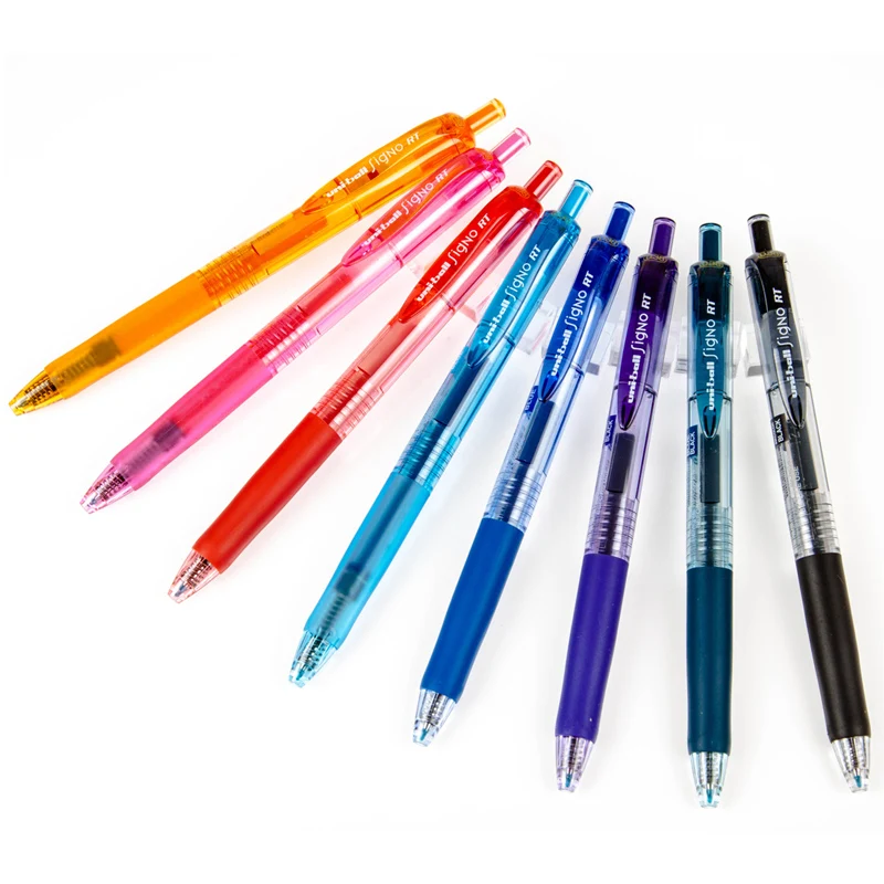 Japan UNI Color Gel Pen UMN-138 Bullet 0,38 мм, Студенческая Деловая Офисная Канцелярская Гелевая ручка 3