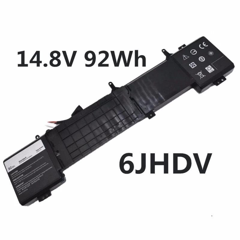 Аккумулятор для ноутбука 6JHDV 14,8 V 92Wh для Dell Alienware 17 R2 R3 ANW17-2136SLV P43F AW17R3-4175SLV 0