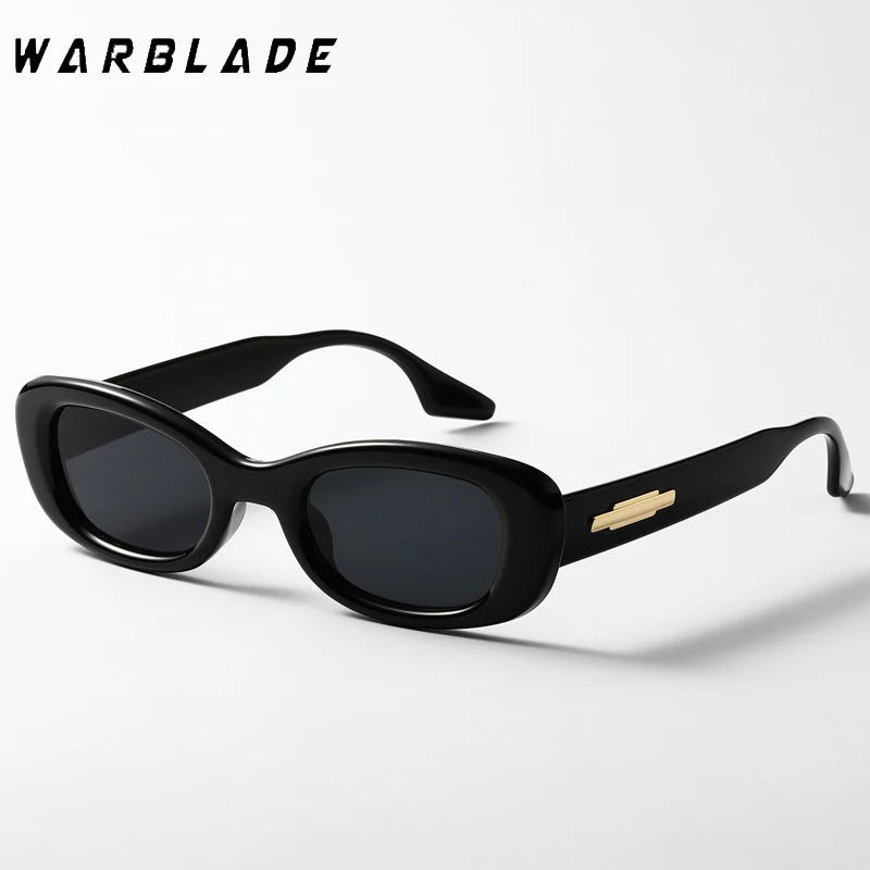 Модные солнцезащитные очки в небольшой овальной оправе, женские винтажные солнцезащитные очки люксового бренда, Ретро-черные оттенки, Классические летние Аксессуары, Очки 3