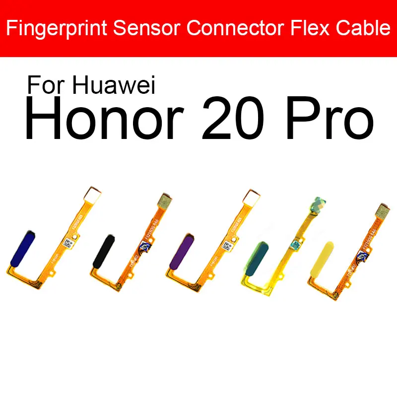 Гибкий кабель Датчика отпечатков пальцев Для Huawei Honor Honor 20 20 Pro 20Pro YAL-AL00 YAL-L21 YAL-L41 Гибкий Ленточный Сенсорный Датчик Меню 0