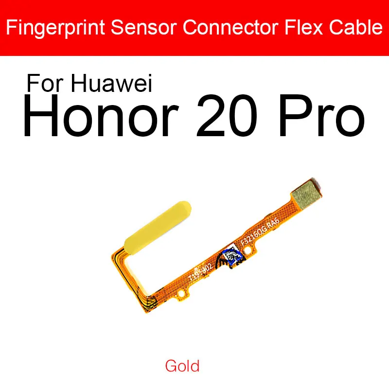 Гибкий кабель Датчика отпечатков пальцев Для Huawei Honor Honor 20 20 Pro 20Pro YAL-AL00 YAL-L21 YAL-L41 Гибкий Ленточный Сенсорный Датчик Меню 2