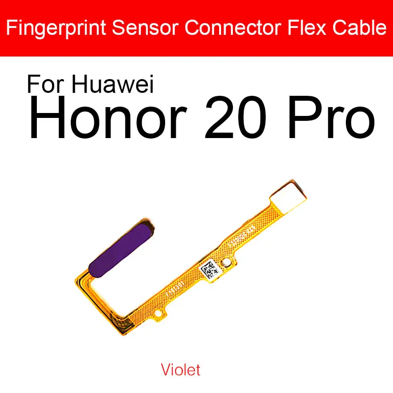 Гибкий кабель Датчика отпечатков пальцев Для Huawei Honor Honor 20 20 Pro 20Pro YAL-AL00 YAL-L21 YAL-L41 Гибкий Ленточный Сенсорный Датчик Меню 4
