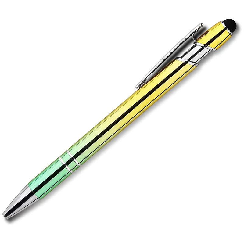9 штук шариковых ручек, удобные ручки для письма, красивый металлический стилус, черные чернила, средняя точка 1,0 мм, подарочные ручки, милые ручки 2