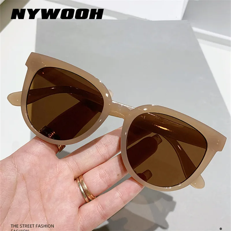 NYWOOH Модные солнцезащитные очки с кошачьим глазом Женские 2023 Люксовый бренд Градиентные солнцезащитные очки для дам Оттенок очков 0