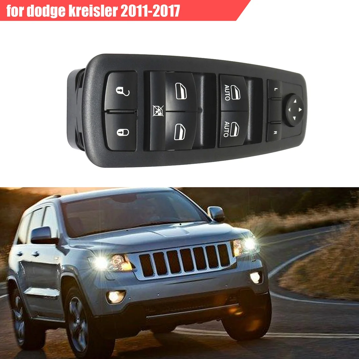 56046823AE Автоматический выключатель стеклоподъемника Gl для Jeep Dodge Kreisler 2011-2017 3