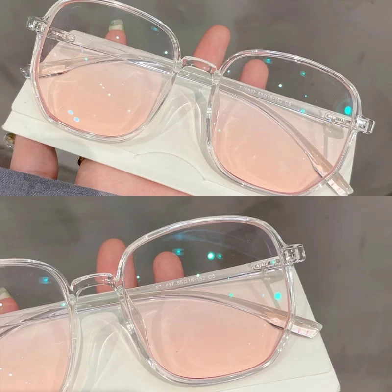Женщины Мужчины, Прозрачные компьютерные очки с защитой от синего света, Круглые очки, блокирующие очки, Оптические очки для очков 0