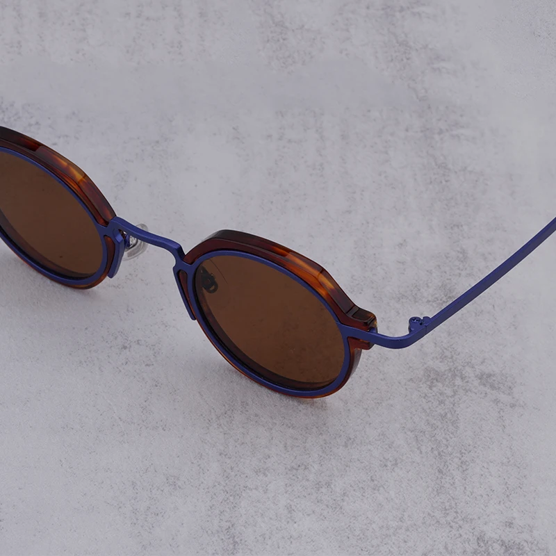 Винтажные Солнцезащитные очки в японском стиле, мужские Классические ретро Брендовые Дизайнерские Солнцезащитные Очки для вождения на открытом воздухе, круглые ацетатные женские солнцезащитные очки по рецепту 2