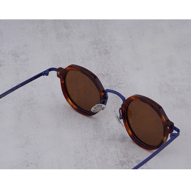 Винтажные Солнцезащитные очки в японском стиле, мужские Классические ретро Брендовые Дизайнерские Солнцезащитные Очки для вождения на открытом воздухе, круглые ацетатные женские солнцезащитные очки по рецепту 3
