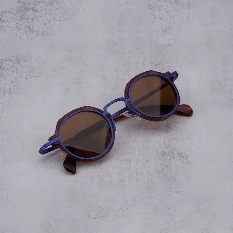 Винтажные Солнцезащитные очки в японском стиле, мужские Классические ретро Брендовые Дизайнерские Солнцезащитные Очки для вождения на открытом воздухе, круглые ацетатные женские солнцезащитные очки по рецепту 4