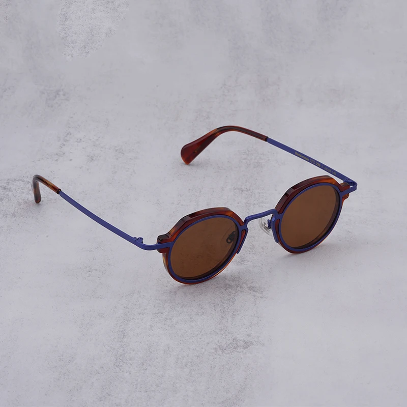 Винтажные Солнцезащитные очки в японском стиле, мужские Классические ретро Брендовые Дизайнерские Солнцезащитные Очки для вождения на открытом воздухе, круглые ацетатные женские солнцезащитные очки по рецепту 5