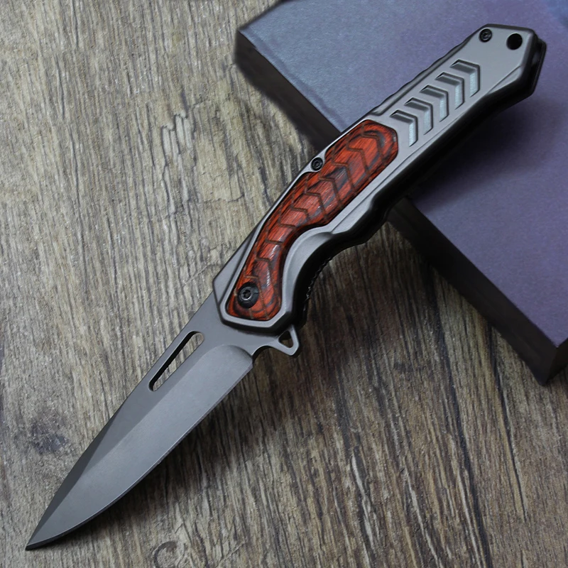 Короткий нож для кемпинга и охоты на открытом воздухе из дамасской стали, складной нож высокой твердости, нож для самообороны, многофункциональный нож 4