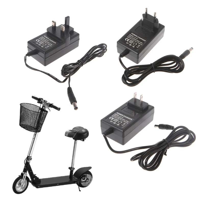 Мини-зарядное устройство для электрического скутера Интеллектуальная зарядка 24 В 500 мА Штепсельная вилка EU/US/UK 0