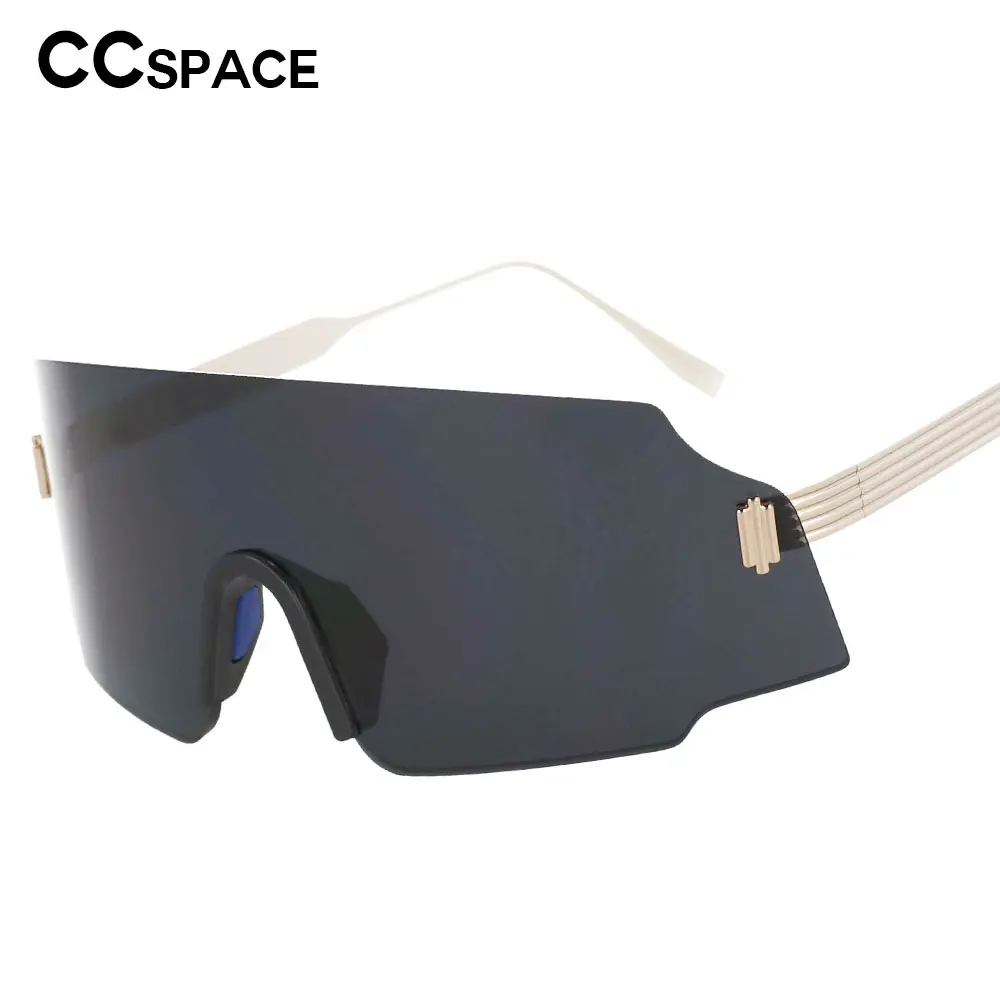 53158 Большие однообъективные велосипедные очки на винтажных металлических ножках Мужские и женские Солнцезащитные очки UV400 0