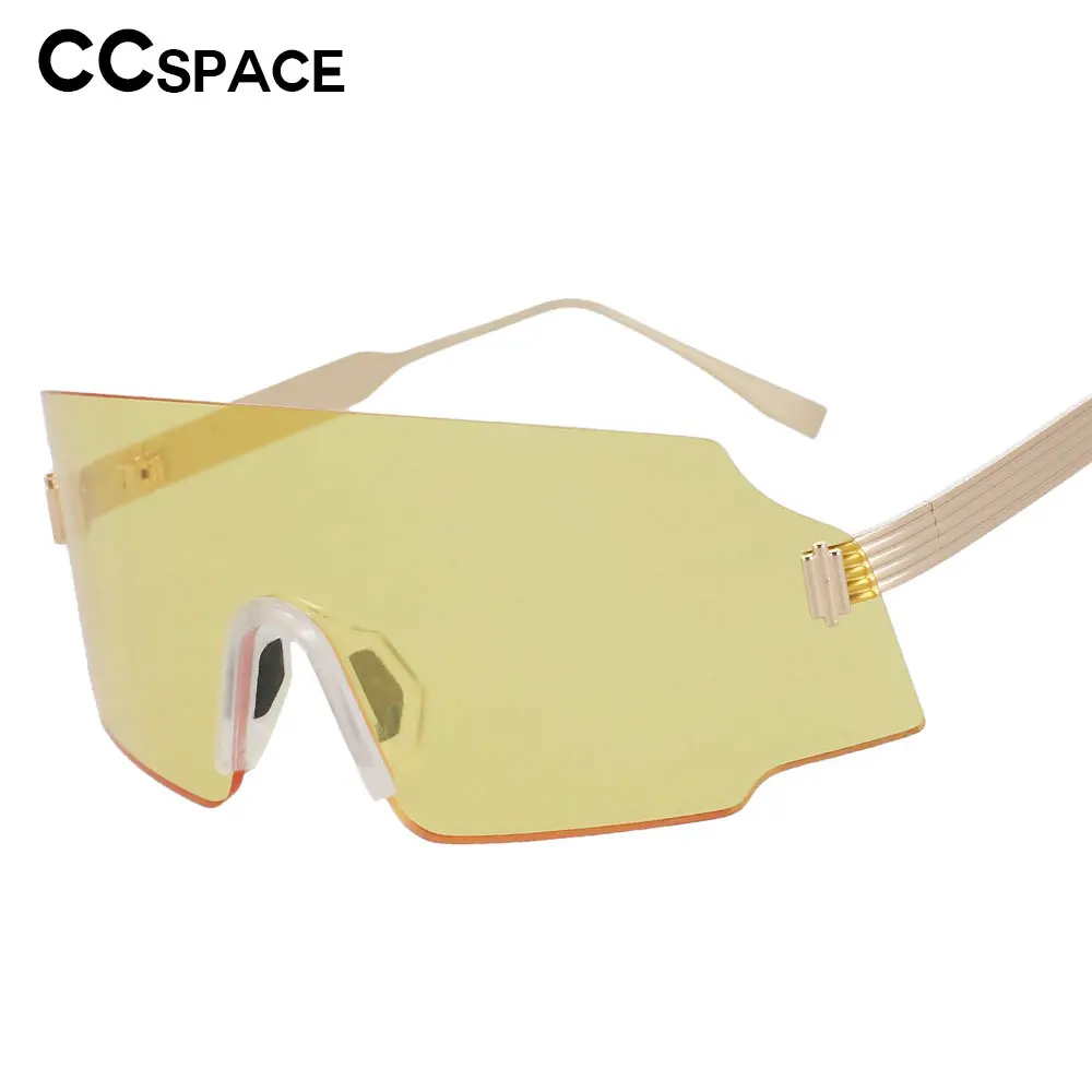 53158 Большие однообъективные велосипедные очки на винтажных металлических ножках Мужские и женские Солнцезащитные очки UV400 1