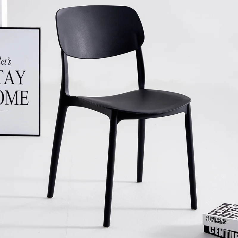 Обеденные стулья для экономии места Индивидуальные обеденные стулья для отдыха из пластика Дизайнерская садовая уличная мебель Nordica Silla HY 2