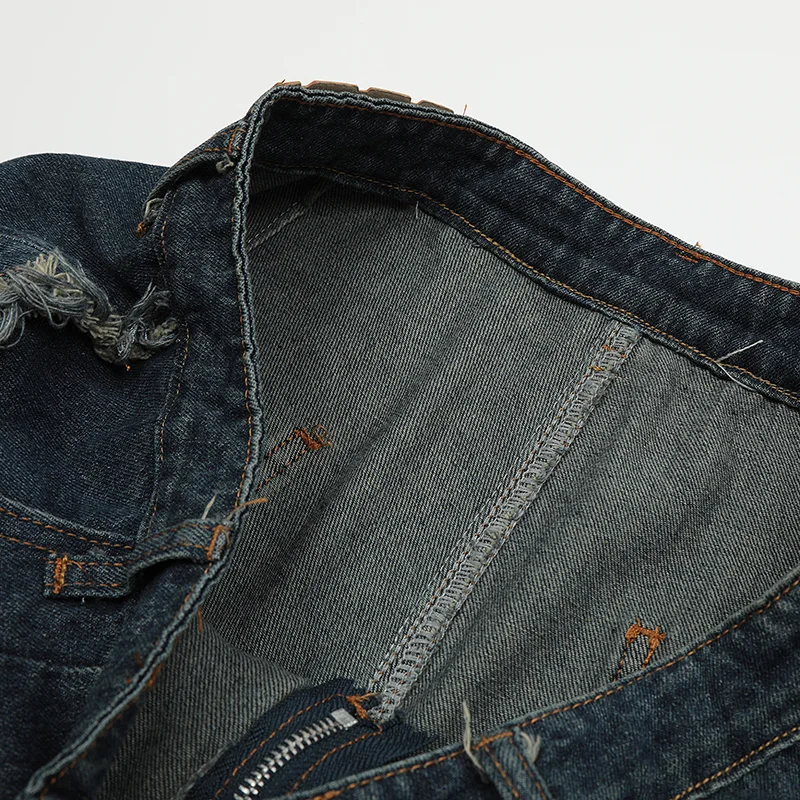 Винтажные джинсовые шорты Harajuku с функциональным вышитым звездным узором, мужские повседневные шорты оверсайз, студенческие брюки Y2K 3