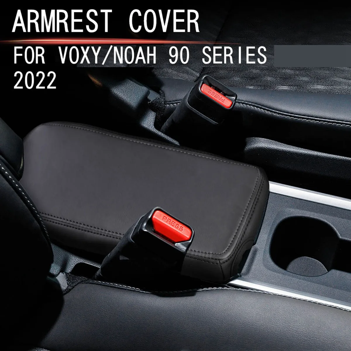 Накладка на панель подлокотника автомобильной консоли, защитная отделка из утолщенной микрофибры для Noah Voxy 90 Series 2022 4