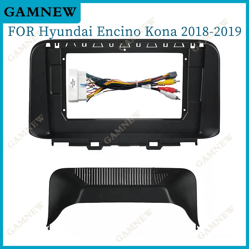 Переходник для автомобильной аудиосистемы для Hyundai Kona 2018-2019, 10,1-дюймовый комплект рамок для приборной панели с большим экраном 2DIN, 2019 0