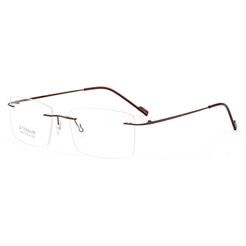Сверхлегкие безрамные очки в мужской оправе из сплава, деловые очки для компьютера, которые можно сочетать с очками для близорукости 4