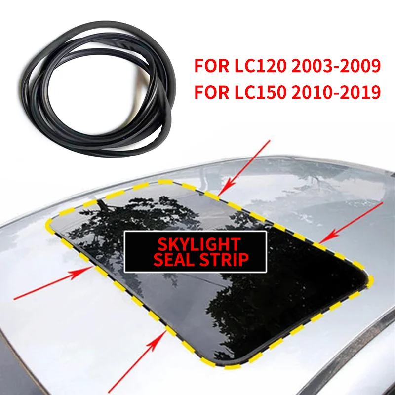Резиновая черная прокладка для люка на крыше Toyota Land Cruiser Prado 120 LC120 150 LC150 2003-2019 1